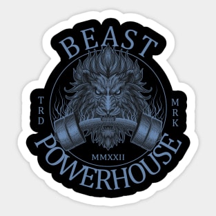 Beast Power House Gym Logo Sticker